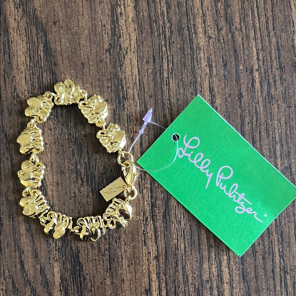Lilly Pulitzer Gold Elephant Bracelet